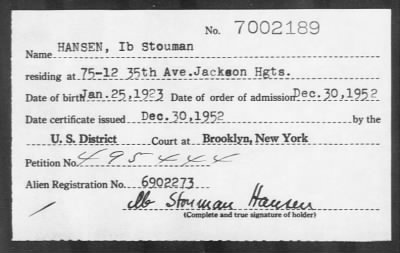 Thumbnail for 1952 > HANSEN, Ib Stouman