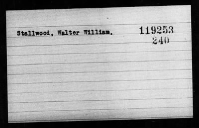 Thumbnail for Stallwood > Stallwood, Walter William,