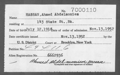 Thumbnail for 1952 > HASSAN, Ahmed Abdelmoniem