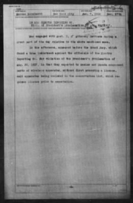 Thumbnail for Miscellaneous Files, 1909-21 > Violation President's Proclamation, August 30, 1917 (#54756)