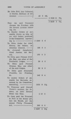 Volume III > Votes of Assembly 1741