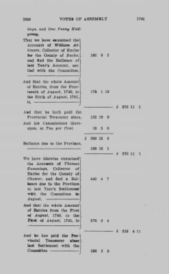 Volume III > Votes of Assembly 1741