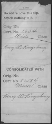 Thumbnail for Company [Blank] > Kingsbury, Henry W (WC1634)