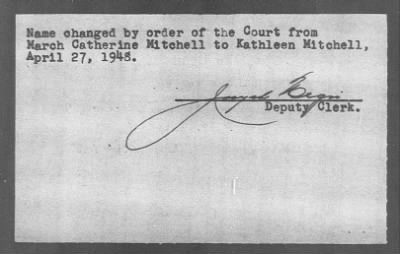 Thumbnail for 1948 > MITCHELL, Kathleen