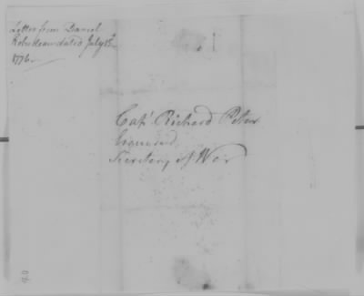 Thumbnail for Misc Ltrs to Congress 1775-89 > R (Vol 19)