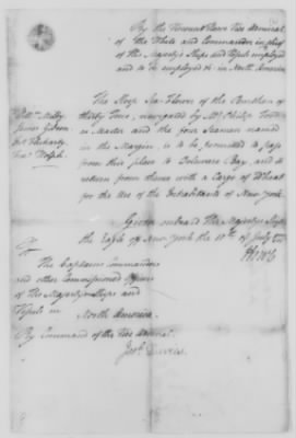 Thumbnail for Misc Ltrs to Congress 1775-89 > R (Vol 19)