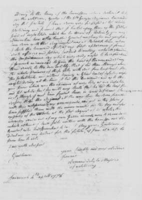 Thumbnail for Misc Ltrs to Congress 1775-89 > R (Vol 19)