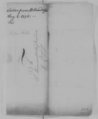 Thumbnail for Misc Ltrs to Congress 1775-89 > R (Vol 19)