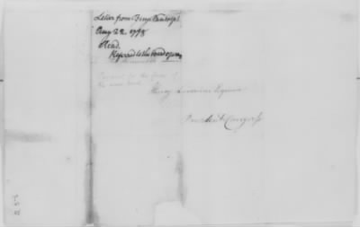 Thumbnail for Misc Ltrs to Congress 1775-89 > R (Vol 19)