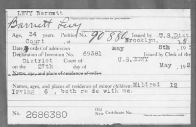 [Illegible] > LEVY Barnett