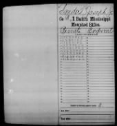 US, Civil War Service Records (CMSR) - Union - Mississippi, 1861-1865 record example