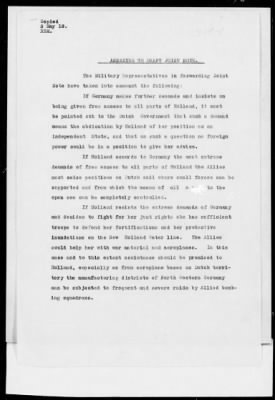 Thumbnail for American Section > Joint Note relating to German demands on Holland