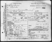 US, Texas Death Certificates, 1890-1976 record example