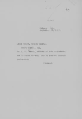 Old German Files, 1909-21 > Mr. C. F. Werner (#65288)