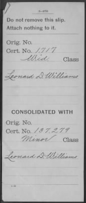 Thumbnail for Company [Blank] > Williams, Leonard D (WC1717)