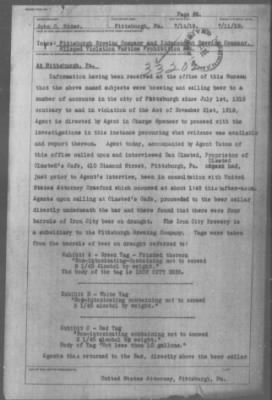 Thumbnail for Miscellaneous Files, 1909-21 > Sale of Bear supposed to contain 2 ¼% alcohol. (#33202)