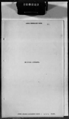 Thumbnail for G: Photographic Section > 7: Report on the Suspension of Aerial Cameras in Airplanes aND History of the Aerial Photography School at the 2d Aviation Instruction Center