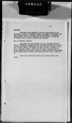 Thumbnail for G: Photographic Section > 7: Report on the Suspension of Aerial Cameras in Airplanes aND History of the Aerial Photography School at the 2d Aviation Instruction Center