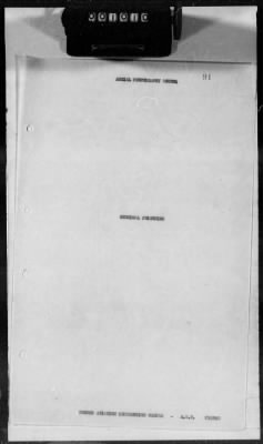 Thumbnail for G: Photographic Section > 7: Report on the Suspension of Aerial Cameras in Airplanes aND History of the Aerial Photography School at the 2d Aviation Instruction Center