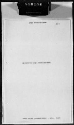 Thumbnail for G: Photographic Section > 7: Report on the Suspension of Aerial Cameras in Airplanes aND History of the Aerial Photography School at the 2d Aviation Instruction Center