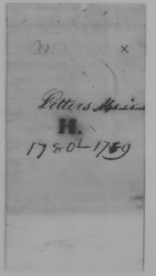 Thumbnail for Misc Ltrs to Congress 1775-89 > H (Vol 12)