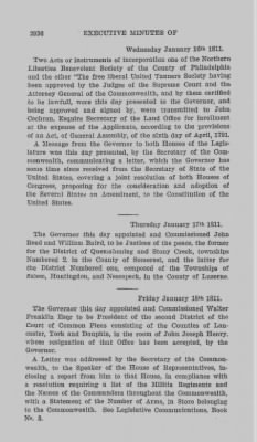 Volume IV > Executive Minutes of Governor Simon Snyder 1808-1812