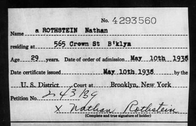 Thumbnail for 1938 > ROTHSTEIN Nathan