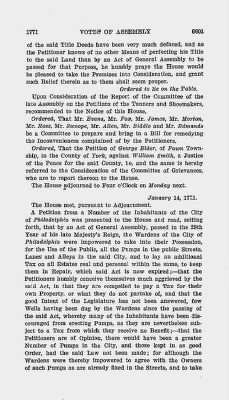 Volume VIII > Votes of Assembly 1771