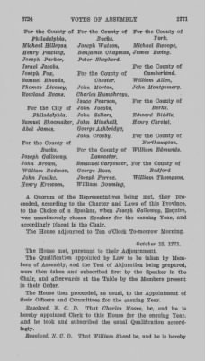 Volume VIII > Votes of Assembly 1771