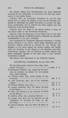 Volume VIII > Votes of Assembly 1772