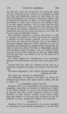 Volume VIII > Votes of Assembly 1776