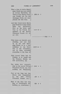 Volume IV > Votes of Assembly 1743