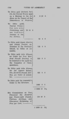 Volume IV > Votes of Assembly 1743