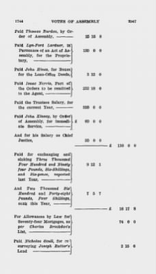 Volume IV > Votes of Assembly 1744