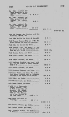 Volume IV > Votes of Assembly 1745