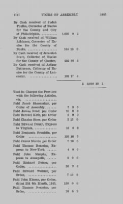 Volume IV > Votes of Assembly 1747