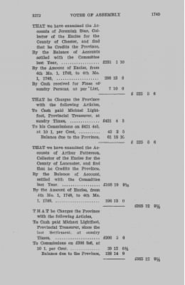 Volume IV > Votes of Assembly 1749