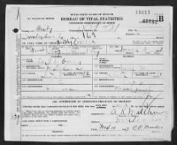 Birth Certificate for Dorothy Fay Evans