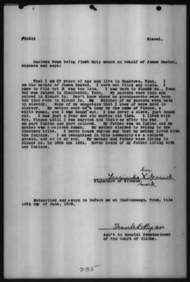 Miscellaneous Testimony Taken Before Special Commissioners, Feb 1908-Mar 1909 > Volume 1