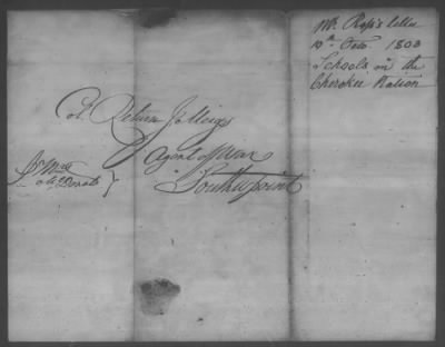 Thumbnail for Correspondence And Miscellaneous Records > 1803