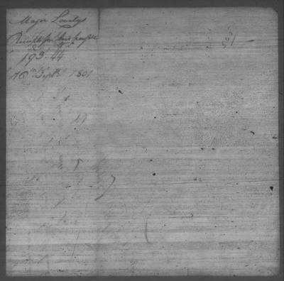 Thumbnail for Correspondence And Miscellaneous Records > 1801