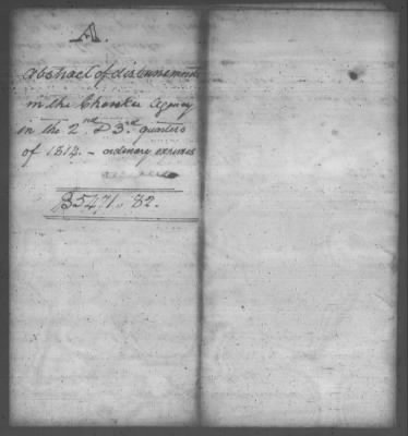 Thumbnail for Fiscal Records > Copies Of Accounts, Receipts, And Disbursements, 1801-20