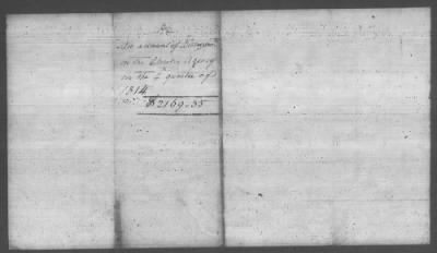 Thumbnail for Fiscal Records > Copies Of Accounts, Receipts, And Disbursements, 1801-20