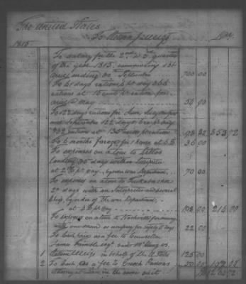 Thumbnail for Fiscal Records > Copies Of Accounts, Receipts, And Disbursements, 1801-20