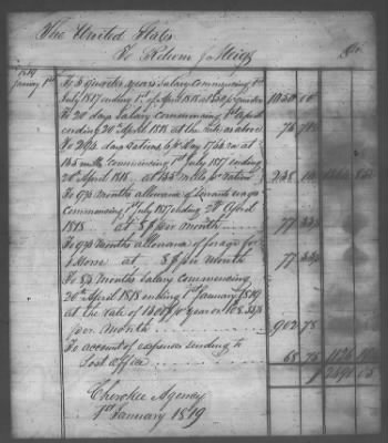 Thumbnail for Fiscal Records > Copies Of Accounts, Receipts, And Disbursements, 1801-20