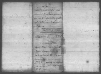 Thumbnail for Fiscal Records > Copies Of Accounts, Receipts, And Disbursements, 1801-20