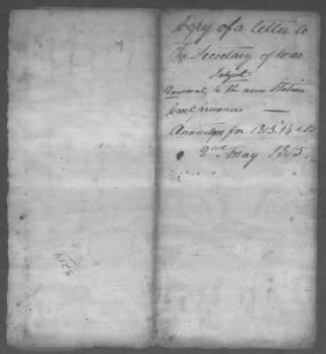 Correspondence And Miscellaneous Records > 1815