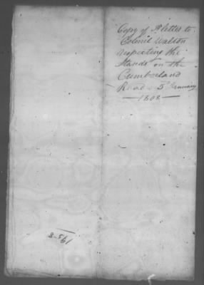 Correspondence And Miscellaneous Records > 1808