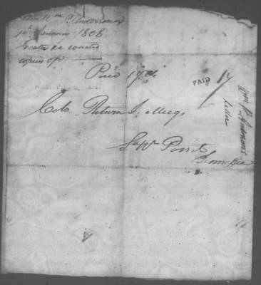 Correspondence And Miscellaneous Records > 1808