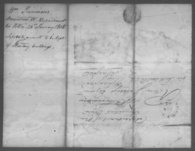 Thumbnail for Correspondence And Miscellaneous Records > 1808